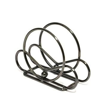 Imagem de Suporte de caixa de lenços de papel vertical de ferro clipe de guardanapo de metal clipe de guardanapo de café placa de hotel clipe de papel para mesa de jantar suporte de toalha de papel capa de