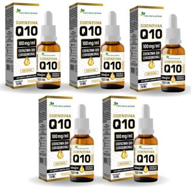Imagem de Kit Com 05 - Coenzima Q10 (100mg) 30ml Sabor Laranja Flora Nativa-Unissex