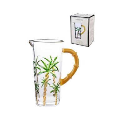 Imagem de Jarra agua suco vidro trancoso coqueiro 1,1l hauskraft