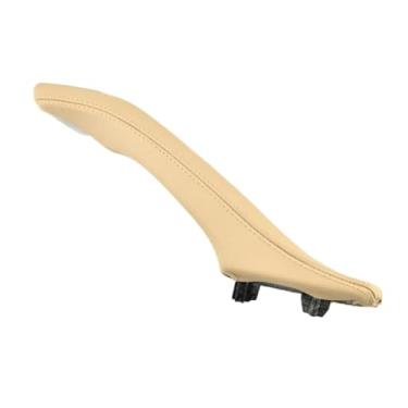 Imagem de Compatível com BMW Série 5 F10 F11 F18 520i 523i 525i 528i 535i LHD RHD Porta interna Puxador de couro Conjunto de substituição Maçaneta interna da porta(RIGHT BEIGE)