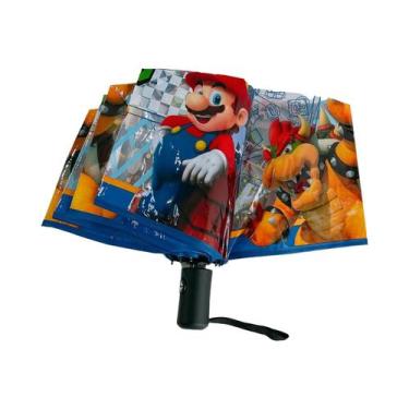 Imagem de Guarda-chuva Transparente Super Mario Bros Anime, Resistente Ao Vento,