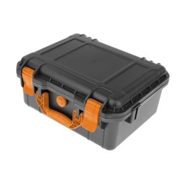 Imagem de Ioensy Estojo rígido para transporte, caixa organizadora para ferramentas com acolchoamento de espuma, ideal para equipamentos de teste de instrumentos de, Cinza