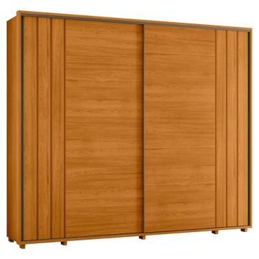 Imagem de Guarda Roupa Casal Dali 2 Portas Deslizante 278 Cm Cinamomo Madetec Cinamomo