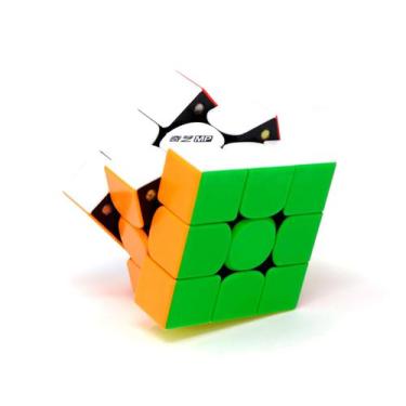 Imagem de Cubo Mágico Profissional 3x3x3 Magnético MP QiYi Stickerless Original 