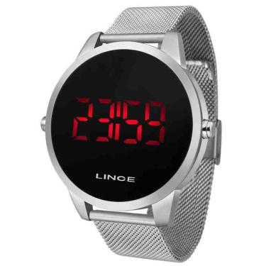 Imagem de Relogio Lince Feminino Digital Mdm4586l Pxsx Aço Prata-Masculino