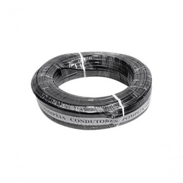 Imagem de Fio Paralelo Pompeia Preto Com Tarja Branca 2x12 2,50 Mm 100 Metros