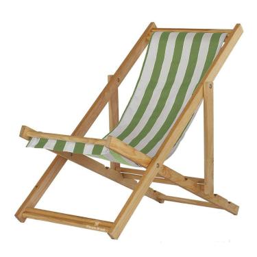 Imagem de Cadeira Espreguiçadeira Preguiçosa Dobrável S-b-list Verde-branco