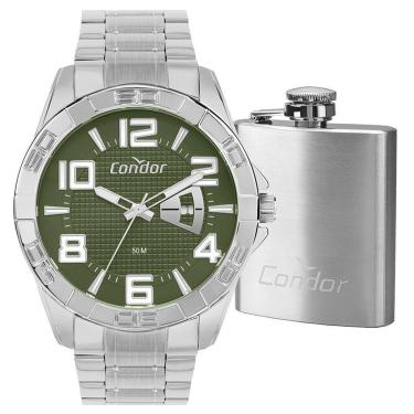Imagem de Kit Relógio Condor Masculino Speed Prata - CO2117AW/K4V-Masculino