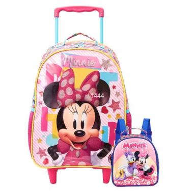 Imagem de Kit Escolar Minnie Mochila Roda + Lancheira Térmica - Xeryus