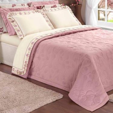 Imagem de Cobre Leito Queen Size 2,60 X 2,40 Chloe 200 Fios Bordado