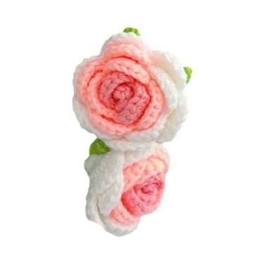 Imagem de Buquê De Flores Feito À Mão Em Crochê, Rosas Artificiais, Girassóis, T