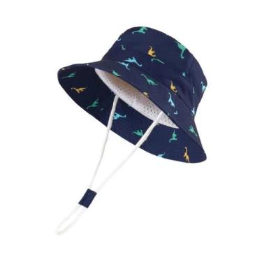 Imagem de Chapéu De Sol Infantil Dinossauro Para Meninos E Meninas, Proteção Sol