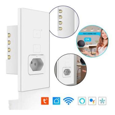 Imagem de Interruptor Inteligente Tomada 2 Botões - Aitek