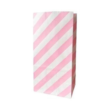 Imagem de Sacos Coloridos Com Listras E Bolinhas, 10 Peças, 18x9x6cm, Sacos Para