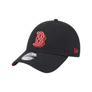 Imagem de Boné New Era 940snap Neon Boston Red Sox Preto Masculino-Masculino