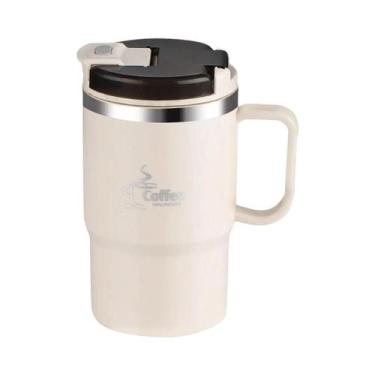 Imagem de Caneca Térmica De Aço Inoxidável Com Dupla Camada E Colher, Copo Térmi