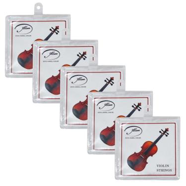 Imagem de Kit 5 Encordoamentos de Aço para Violino Alan