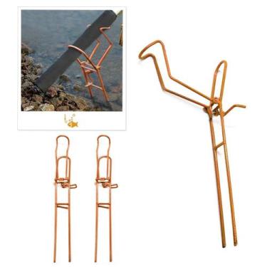 Imagem de Suporte Vara de Pesca em Aço Regulável com Manivela Barranco 38cm Fluo