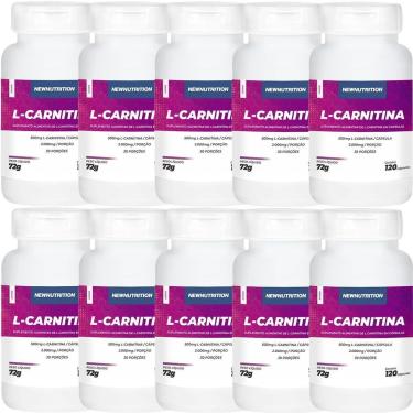 Imagem de Kit 10X L Carnitina - 120 Cápsulas - NewNutrition-Masculino