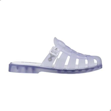 Imagem de Tamanco Melissa Possession Mule Adulto Vidro Fosco/Branco