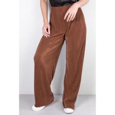 Imagem de Calça feminina pantalona plissada 51074-Feminino