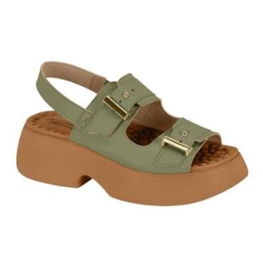 Imagem de Sandalia Papete Feminina Modare Conforto Sola Alta Massageadora Fivela Ajustavel Moda Ref: 7210.208-Feminino