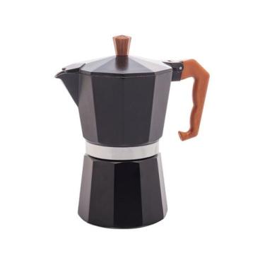 Imagem de Cafeteira Italiana Wolff De Alumínio Preta Fosca - ROJEMAC IMPORTACAO 