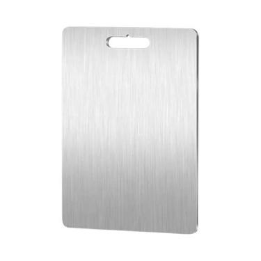 Imagem de Tábua De Corte Em Aço Inoxidável 304, Grau Alimentício, Portátil, Dupl