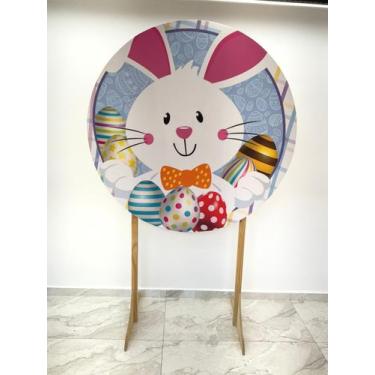 Imagem de Painel Festa Redondo Pascoa 4, Estampa 3d 1,50 Diametro - Fantasia Bra