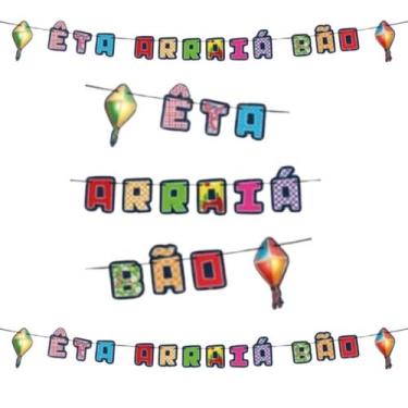 Imagem de Faixa Decorativa Festa Junina C/1un 1,45mx12cm Decoração - Regina fest