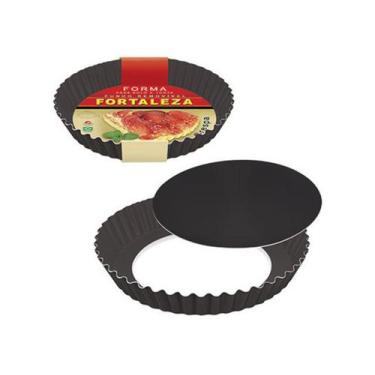 Imagem de Forma Fortaleza para Bolo e Torta Crespa Fundo Removível Black Ø20