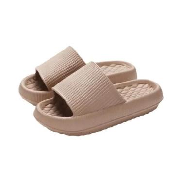 Imagem de Chinelos De Plataforma Grossa Para Mulheres, EVA, Sola Macia, Chinelos