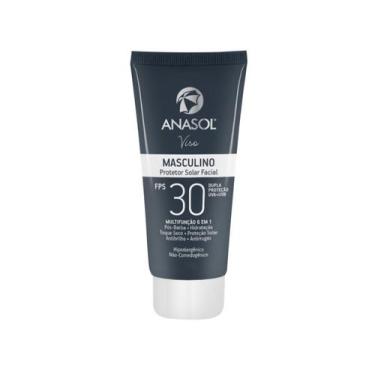 Imagem de Protetor Solar Facial Anasol Viso Masculino FPS 60 Vegano 60G, 60g