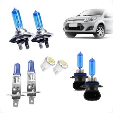 Imagem de Kit de Lâmpadas Halógena Super Branca H7 H1 HB4 Farol Baixo Alto e Mil
