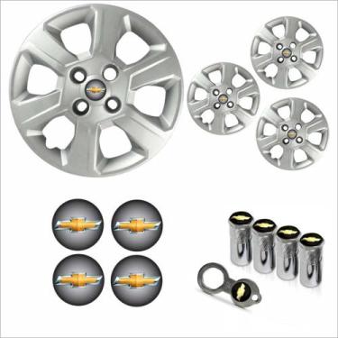 Imagem de Jogo Calota Aro 15 Montana 2011 à 2020 Chevrolet GM + Emblema Resinado