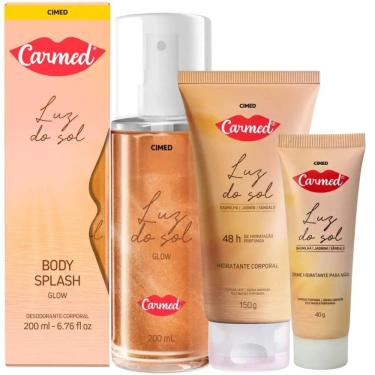 Imagem de Kit Carmed Luz Do Sol: Body Splash 200ml, Hidratante Corporal 150g e Creme Para Mãos 40g