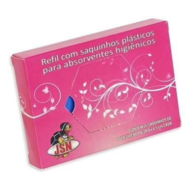 Imagem de Saquinhos P- Descarte De Absorvente Feminino Kit C- 25 Un