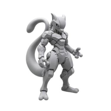 Imagem de Boneco Mewtwo Pokémon Action Figure  Colecionável - - Genérica, Branco