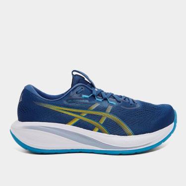 Imagem de Tênis Asics Gel-Cumulus 28 Masculino, Azul, Laranja, 39