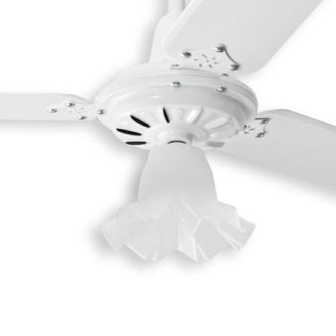 Imagem de Ventilador de Teto Tulipa Branco Loren Sid com Controle Remoto, 110V