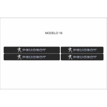 Imagem de Soleira Automotiva para Portas Kit 4 Peças Modelo Universal Anti Risco
