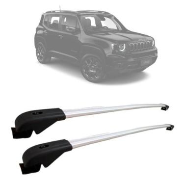 Imagem de Rack De Teto Travessa Jeep Renegade 2014 a 2022  Aluminio MN-1700 Pret