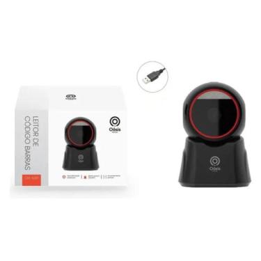 Imagem de Leitor Código De Barras Scanner Fixo QR Code USB PDV Com Fio - OAS025,