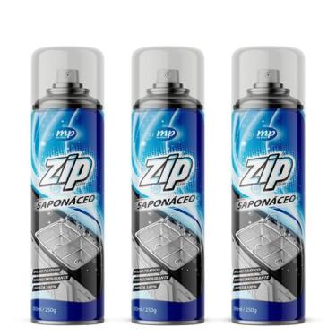Imagem de Kit 3 Limpador Desengordurante e Polidor Saponáceo Zip Em Frasco 300ml
