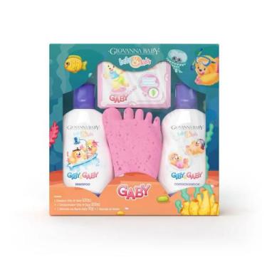 Imagem de Kit Infantil Giovanna Baby Gaby Hora Do Banho Rosa Com Sabonete Vegeta
