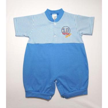 Imagem de Macacão Curto em Malha com Bordado Camisa 10 Futebol - Nethuno Baby, A