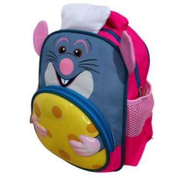Imagem de mochila infantil bichinhos para criança bebê escola creche passeio var