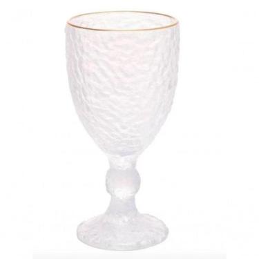 Imagem de Taça De água Cristal Com Fio De Ouro 320 Ml - Lyor