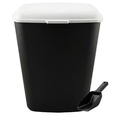 Imagem de Porta Ração Grande 20 Kg + Pá Dosadora Para Cachorros E Gatos Com Veda