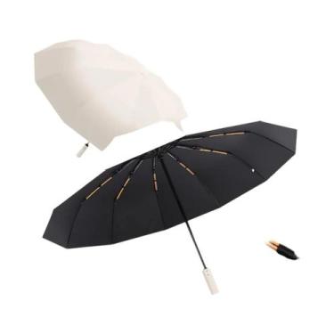 Imagem de Guarda-chuva Automático Grande De 24 Polegadas Com Proteção UV, Leve E